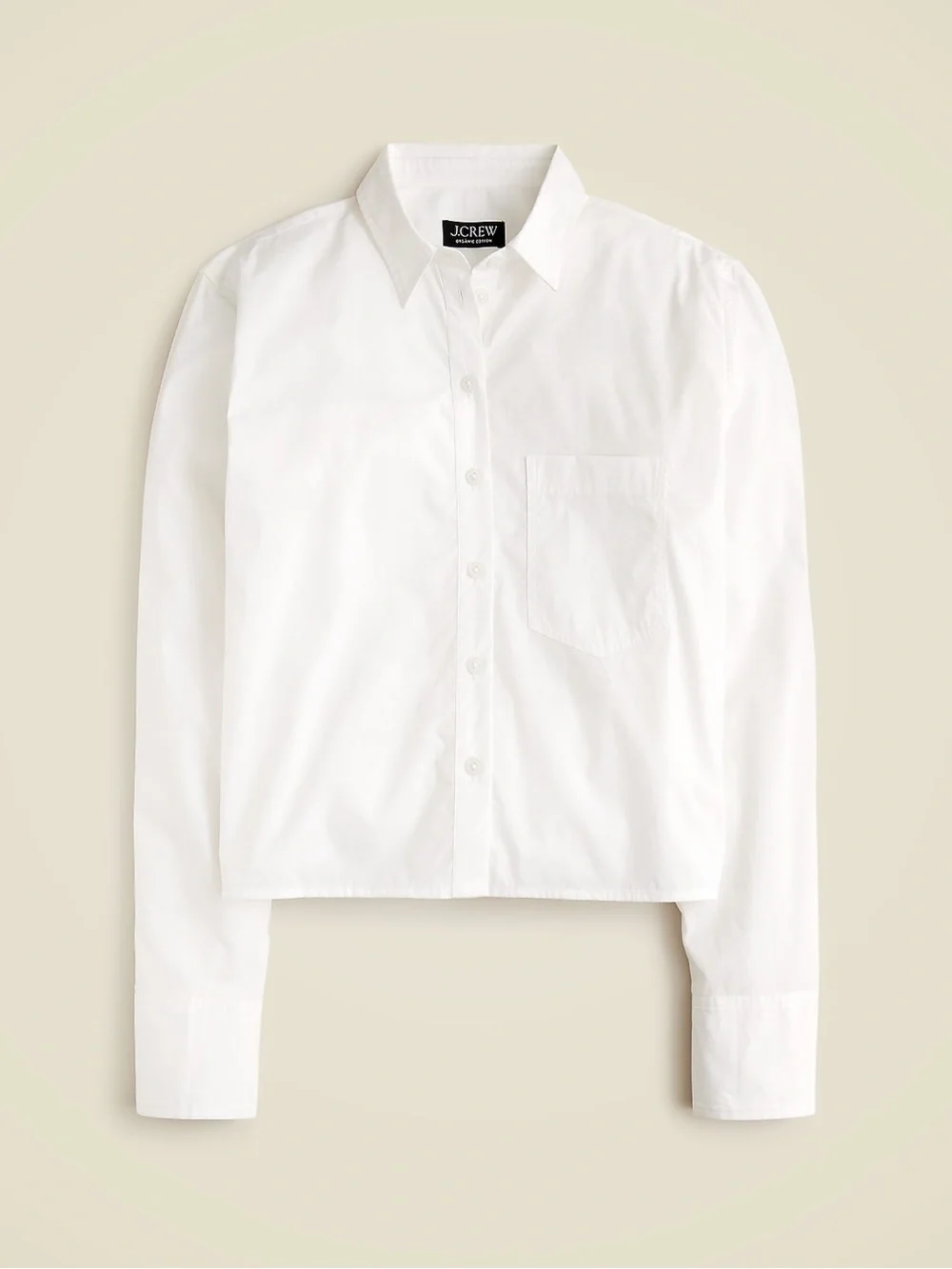 NWT JCrew Cropped Button Up Shirt Size 0 White Regenerative Cotton $118 CD020 - Picture 14 of 14